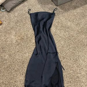 ASOS design blue silky corset dress size 12